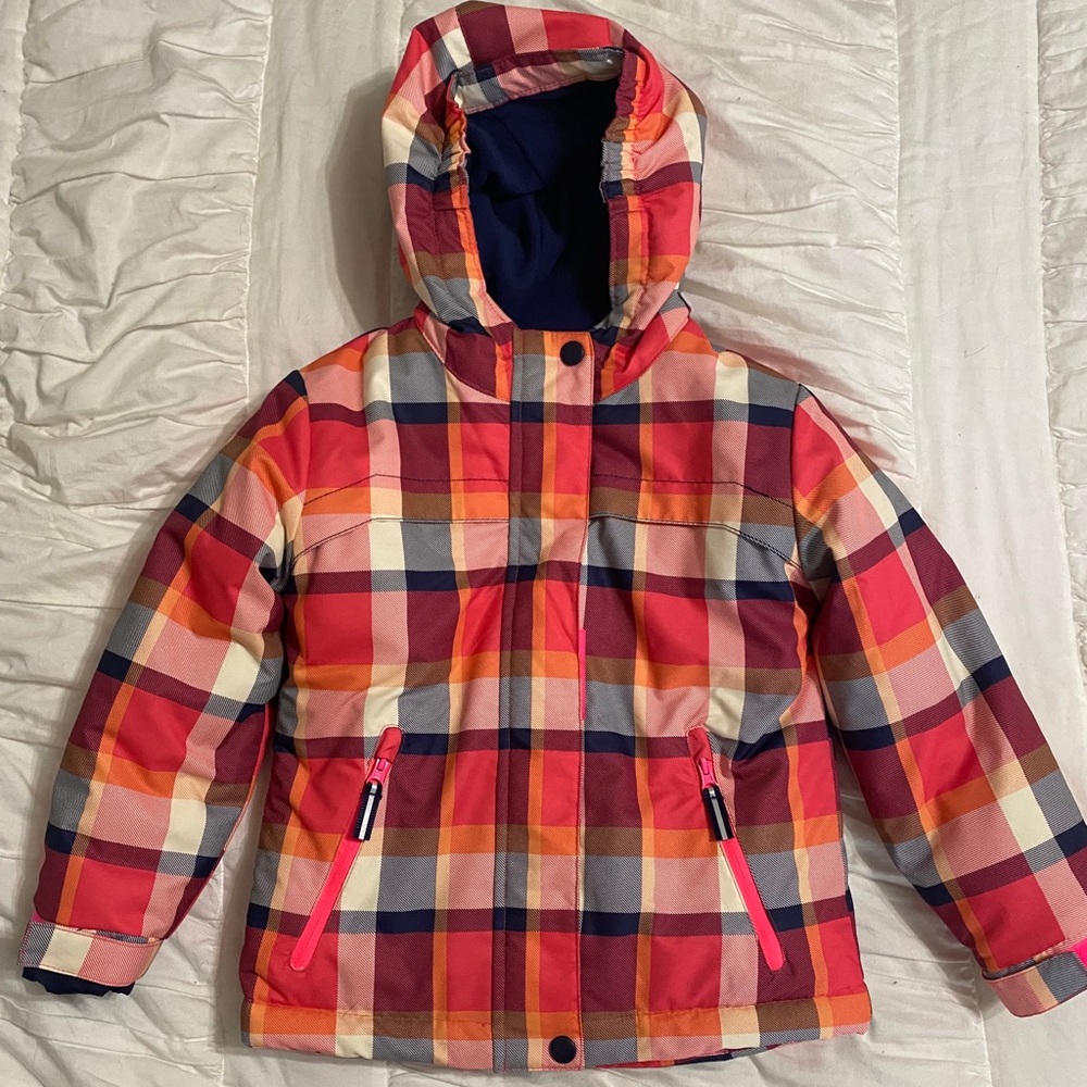4T snow jacket and bibs